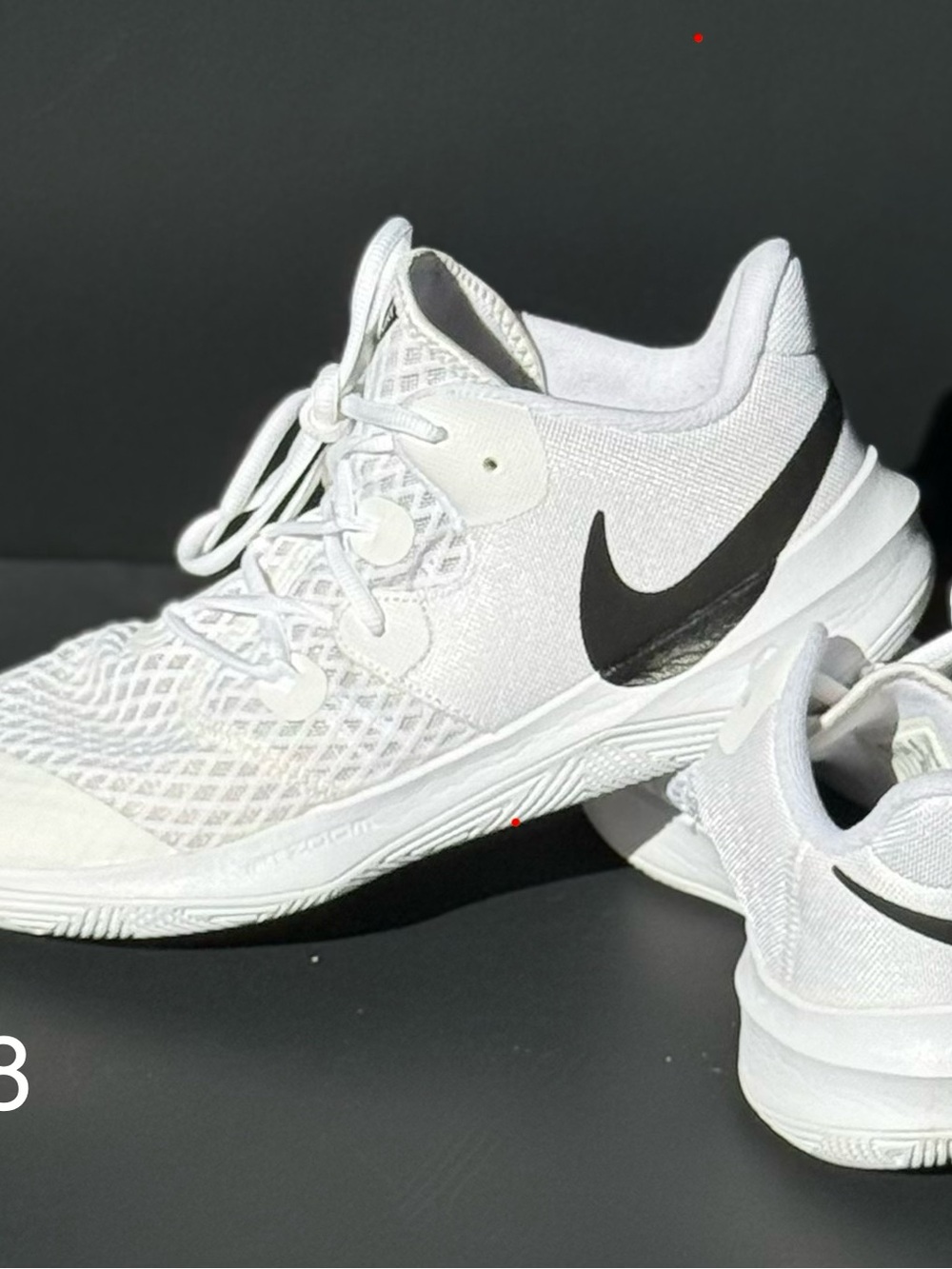 Nike Zoom HyperSpeed Court White Black Volleyball Shoes Size 11 CI2964-10